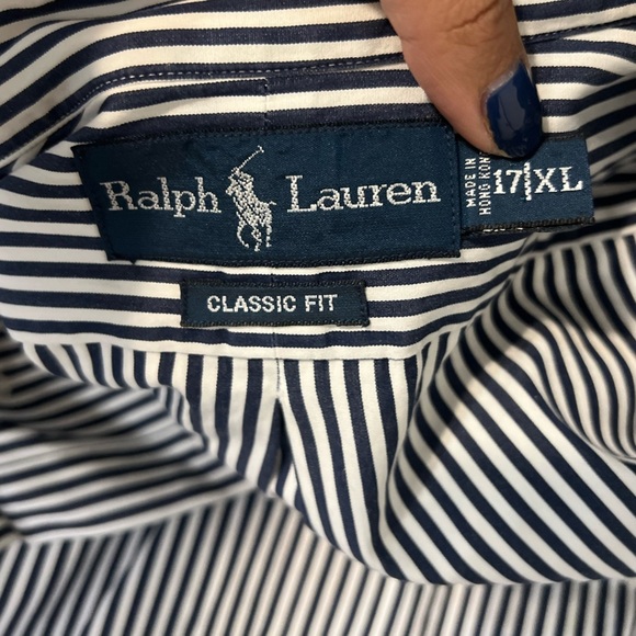Ralph Lauren classic fit men’s button down collars  dress shirt size XL - Picture 5 of 6